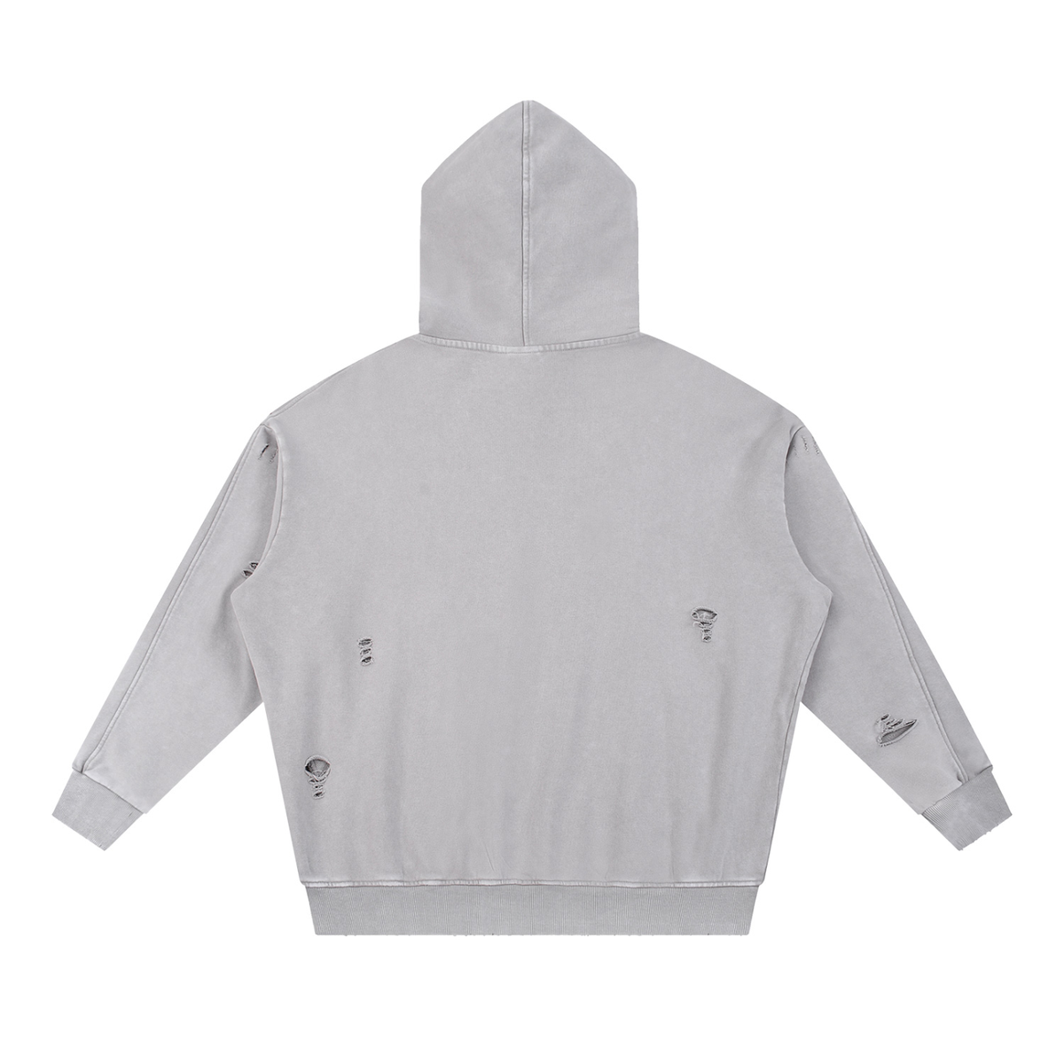 Pallet Boys Snow Washed Distressed Panel Pocket Hoodie