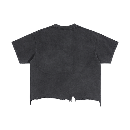 Pallet Boys Vintage Wash Boxy Distressed Hem T-Shirt