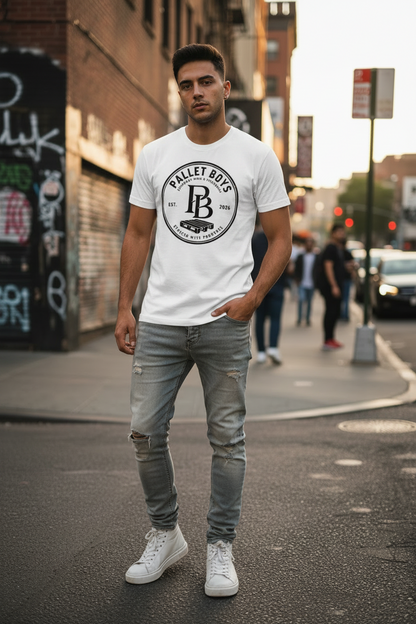Pallet Boys Unisex Heavyweight Cotton Badge T-Shirt