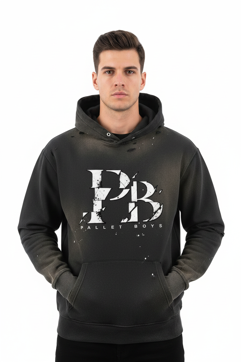 Sun Fade Frayed Fleece Hoodie