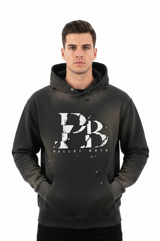 Sun Fade Frayed Fleece Hoodie