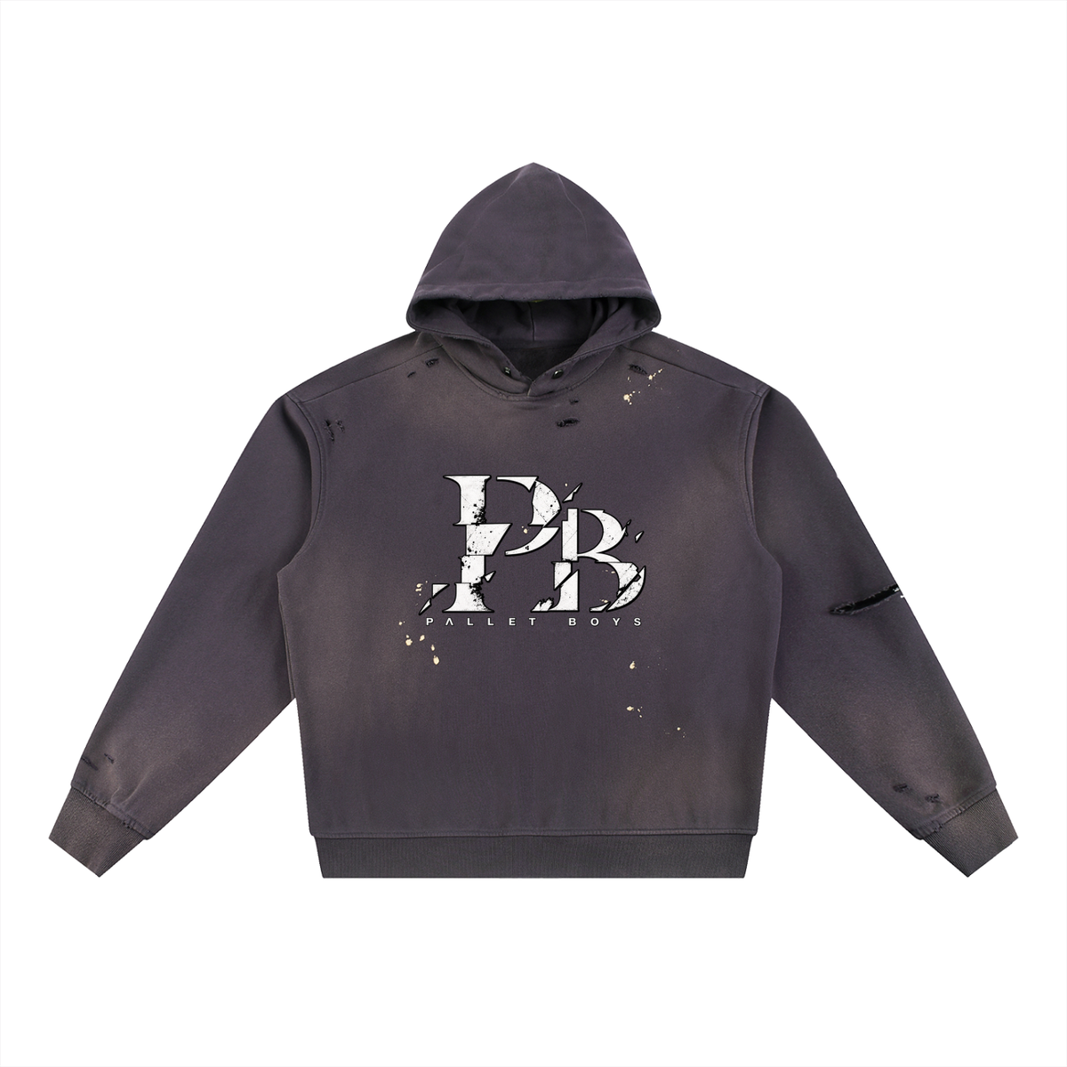 Sun Fade Frayed Fleece Hoodie